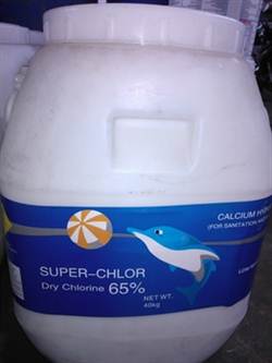 Calcium hypochlorite Ca(ClO)2) 65%